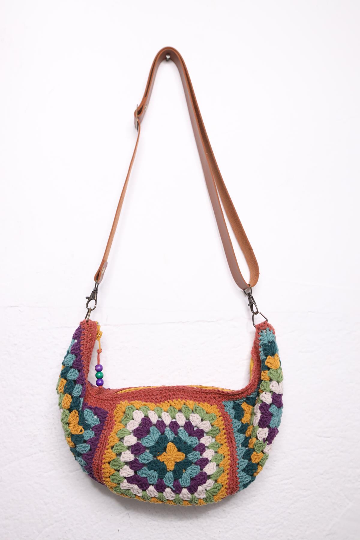 Dusty Rose Knitted Fanny Pack