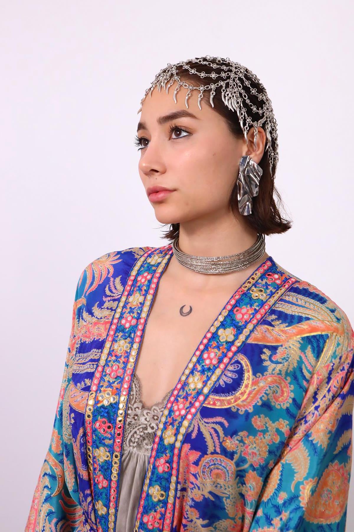 Gümüş Kaplama El Yapımı Saç Aksesuarı - Şaman Butik Gümüş Kaplama El Yapımı Saç Aksesuarı