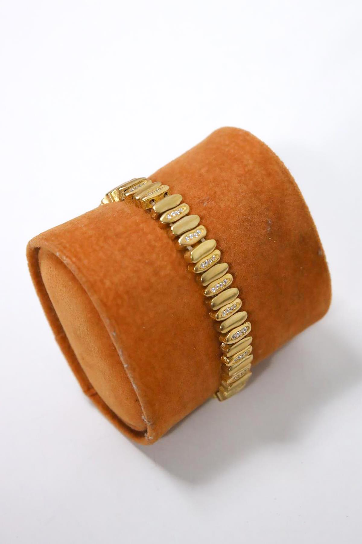 Ayarlanabilir Kristal Detaylı Bronz Bileklik - Şaman Butik Ayarlanabilir Kristal Detaylı Bronz Bileklik