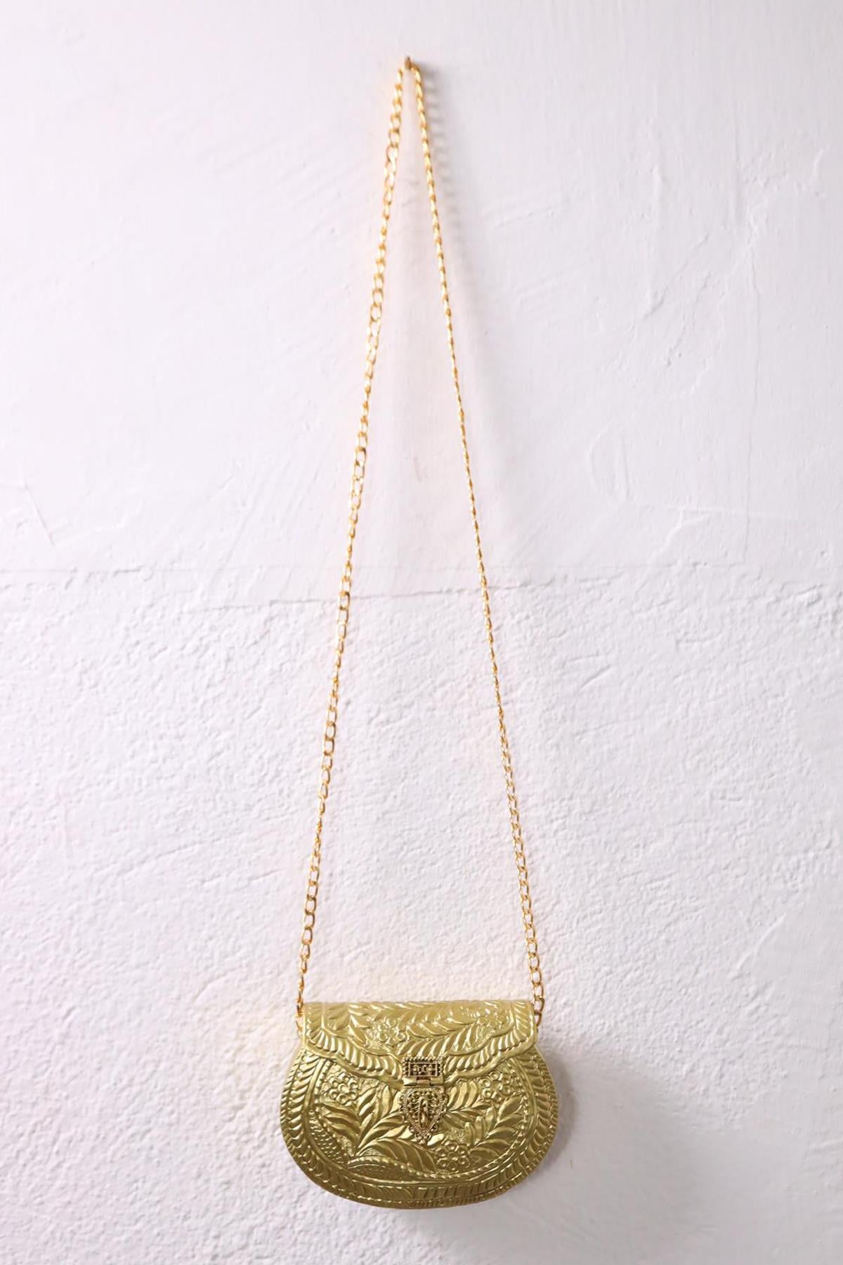 Gold Rengi Özel Tasarım Çanta - Şaman Butik Gold Rengi Özel Tasarım Çanta