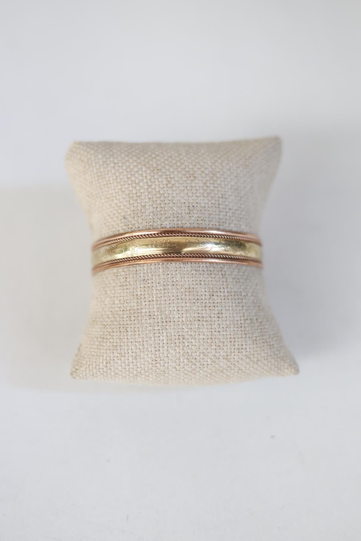 Bronze and Copper Design Bracelet