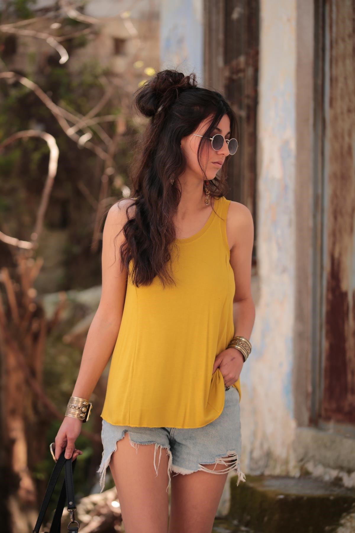 Hardal Basic Atlet - Şaman Butik Hardal Basic Atlet