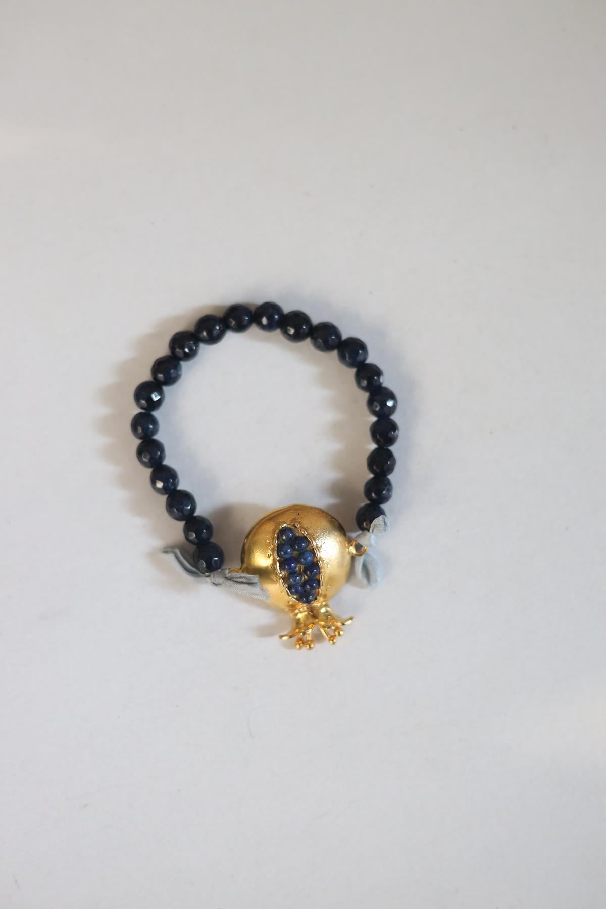 Agate Detailed Pomegranate Bracelet