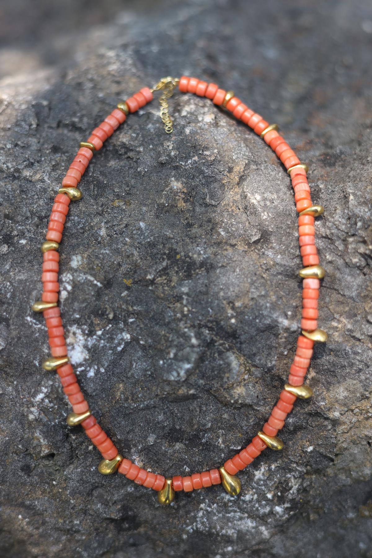 Silver Coral Necklace