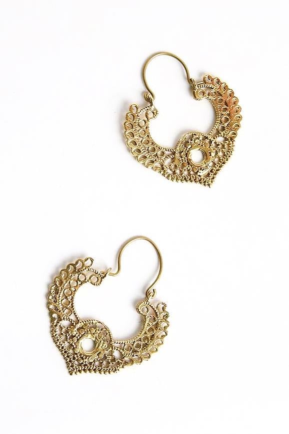 Antik İşleme Tasarım Bronz Küpe - Şaman Butik Antik İşleme Tasarım Bronz Küpe