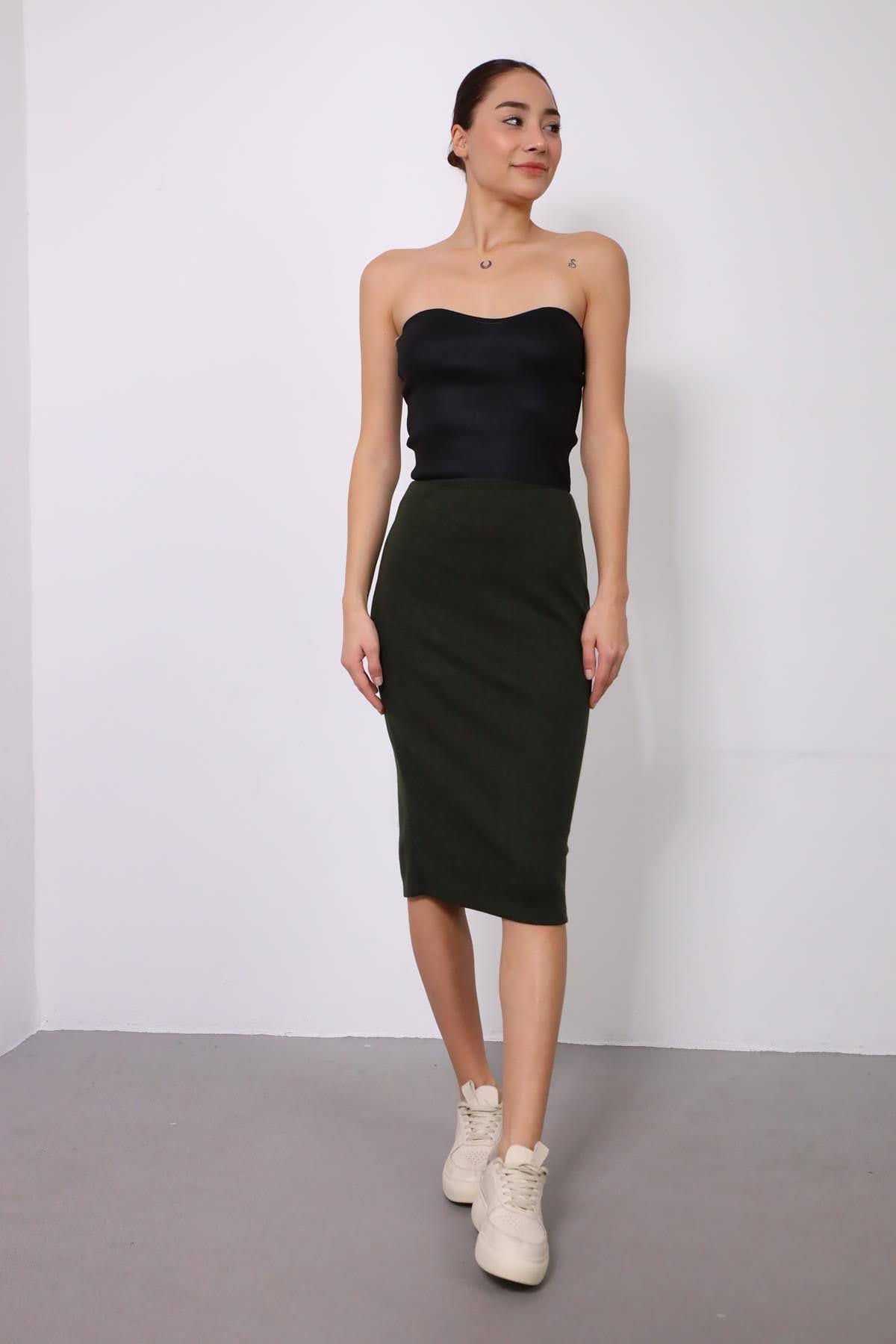 Yeşil Arkası Yırtmaçlı Etek - Şaman Butik - Bohem Giyim ve Aksesuar | Kadın & Erkek Yeşil Arkası Yırtmaçlı Etek