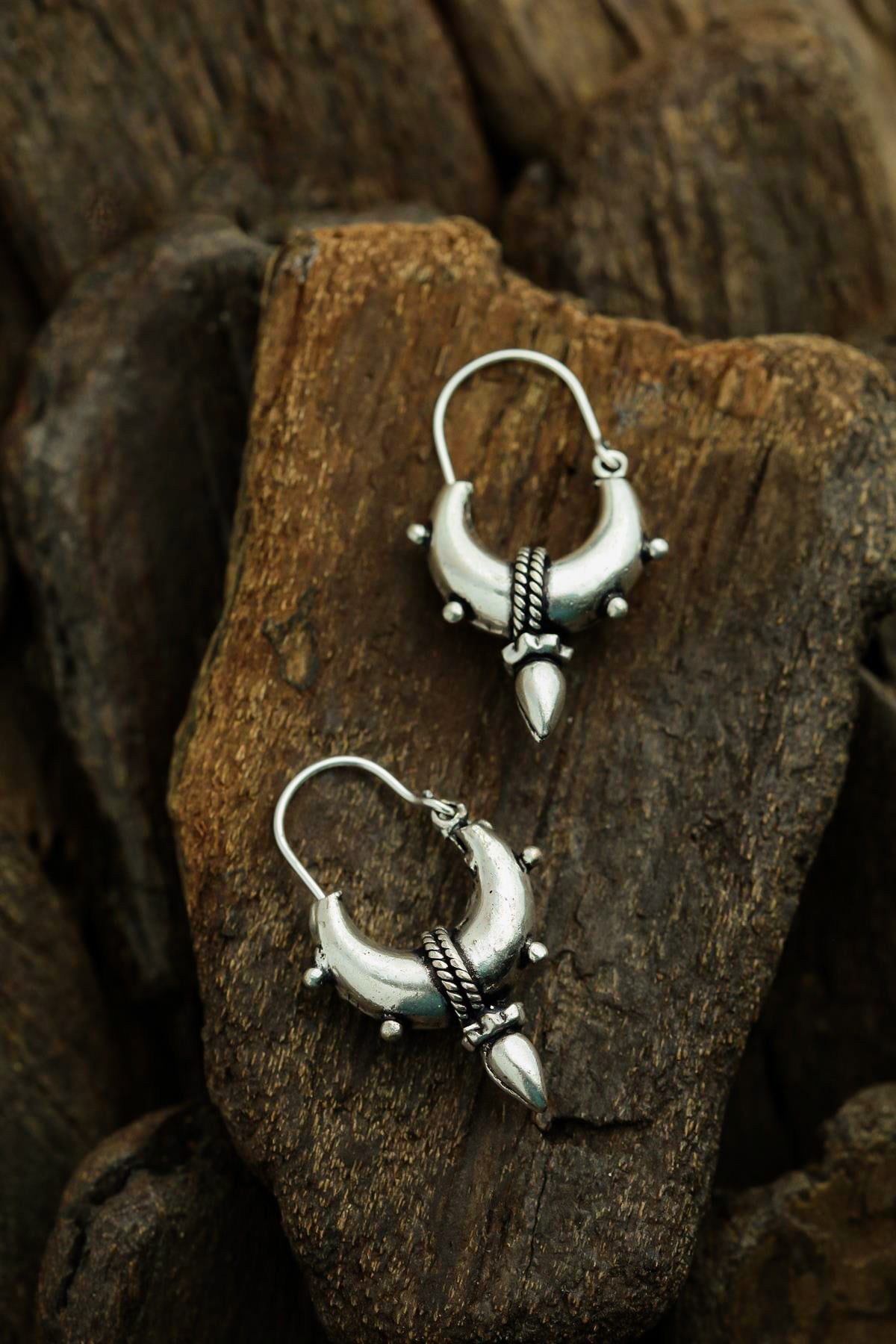 Bold Tasarım Pirinç Küpe - Şaman Butik Bold Tasarım Pirinç Küpe