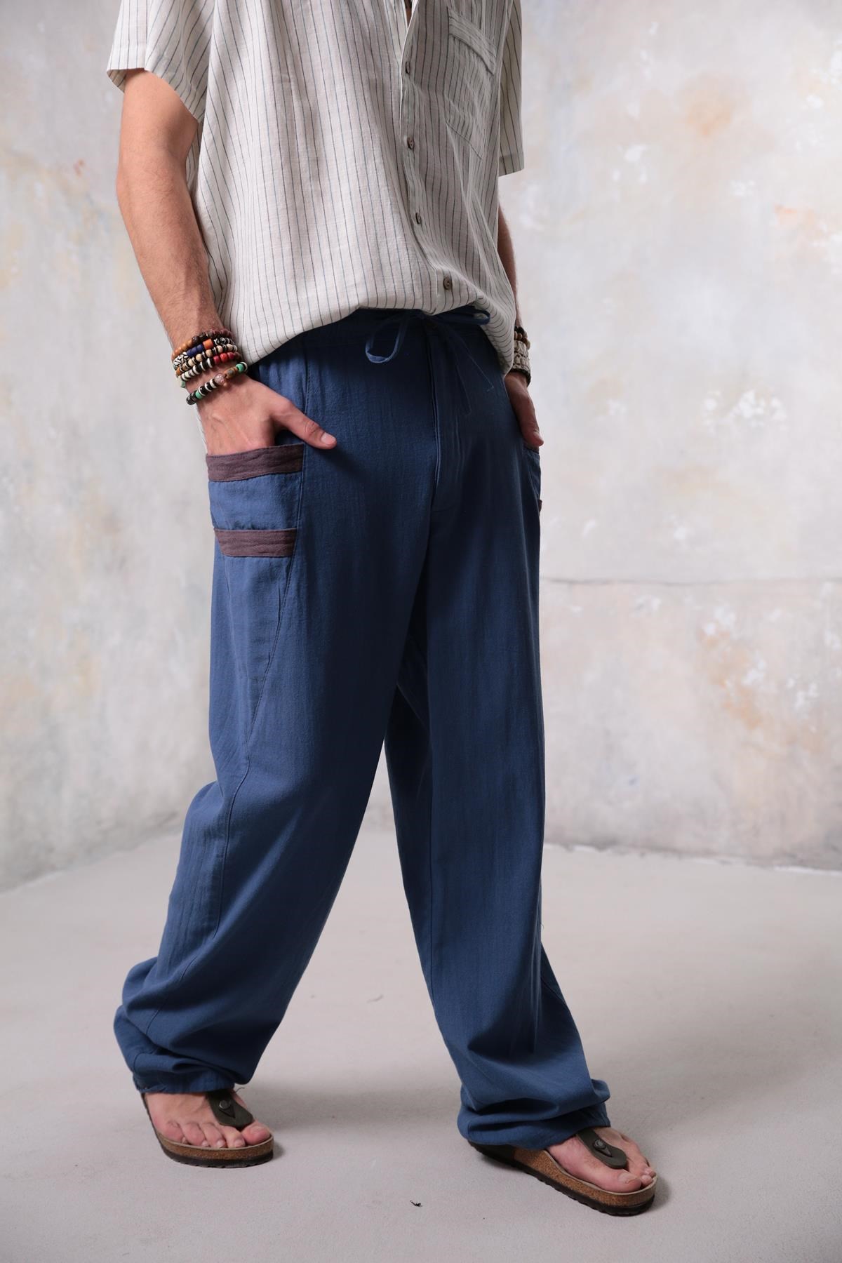 İndigo Josef Pantolon - Şaman Butik İndigo Josef Pantolon