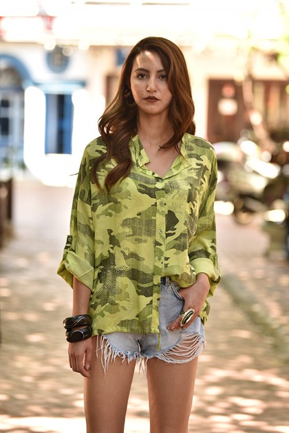 Camo Silk Shirt