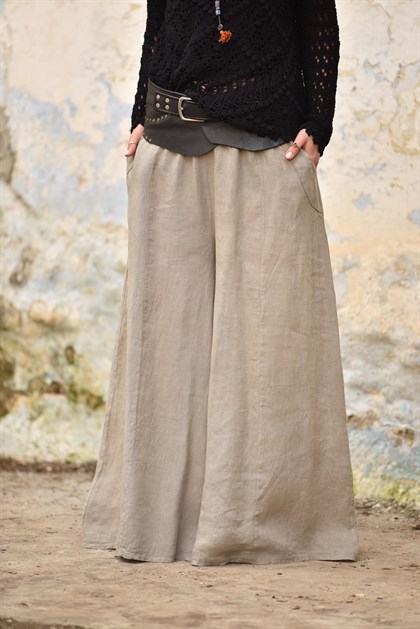 Vizon Asena Pantolon - Şaman Butik  - Bohem Giyim ve Aksesuar | Kadın & Erkek Vizon Asena Pantolon