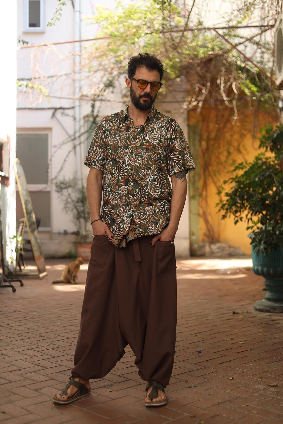 Kahverengi Balıkçı Şalvar