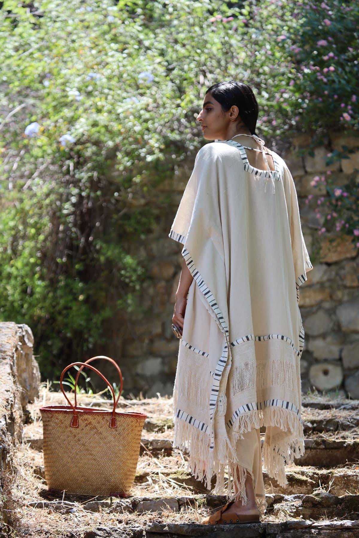 Cream Color Bohemian Caftan