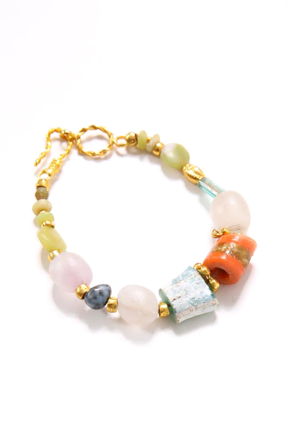 Mercan Antik Cam Bileklik - Şaman Butik Mercan Antik Cam Bileklik