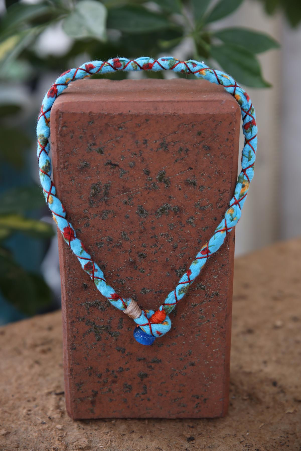 Renkli Nazar Boncuğu Detaylı Tasarım Kolye