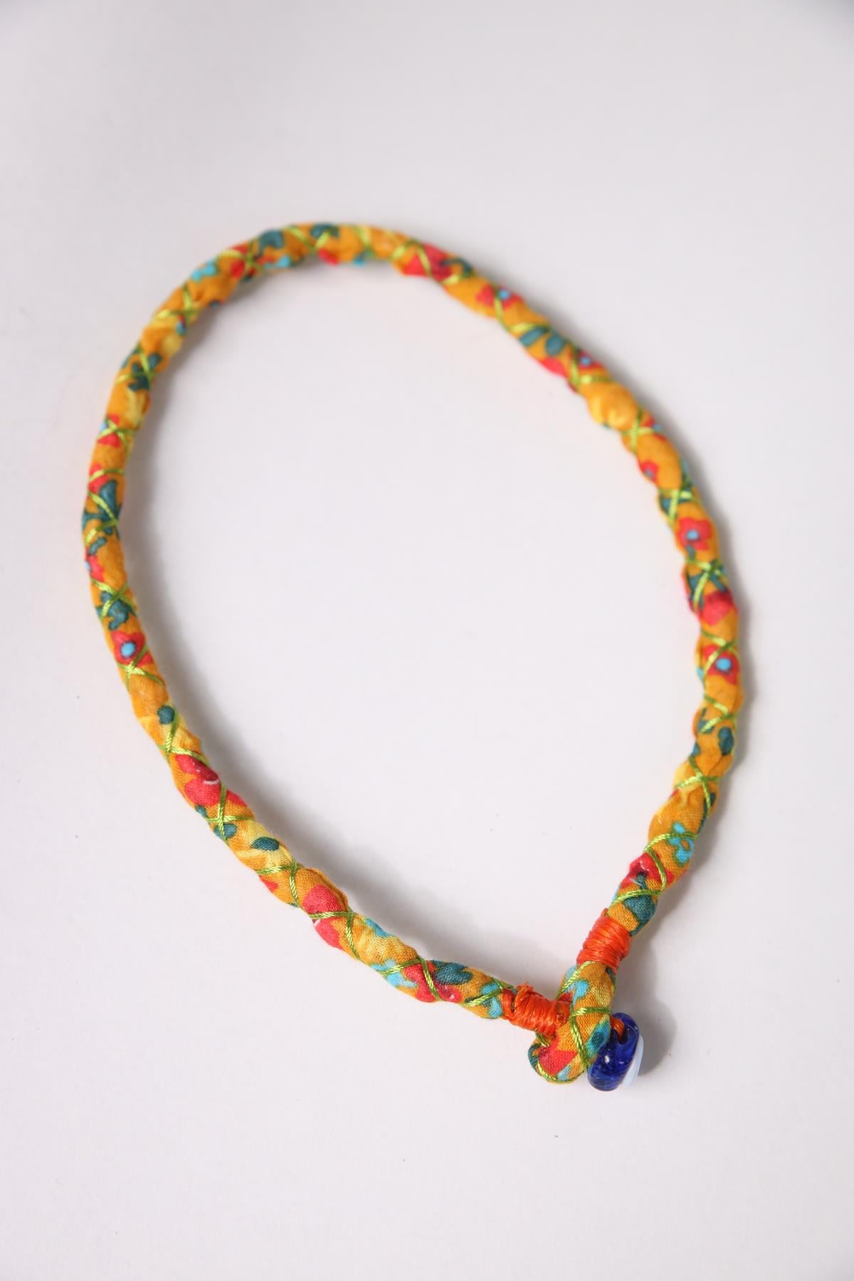 Renkli Nazar Boncuğu Detaylı Tasarım Kolye