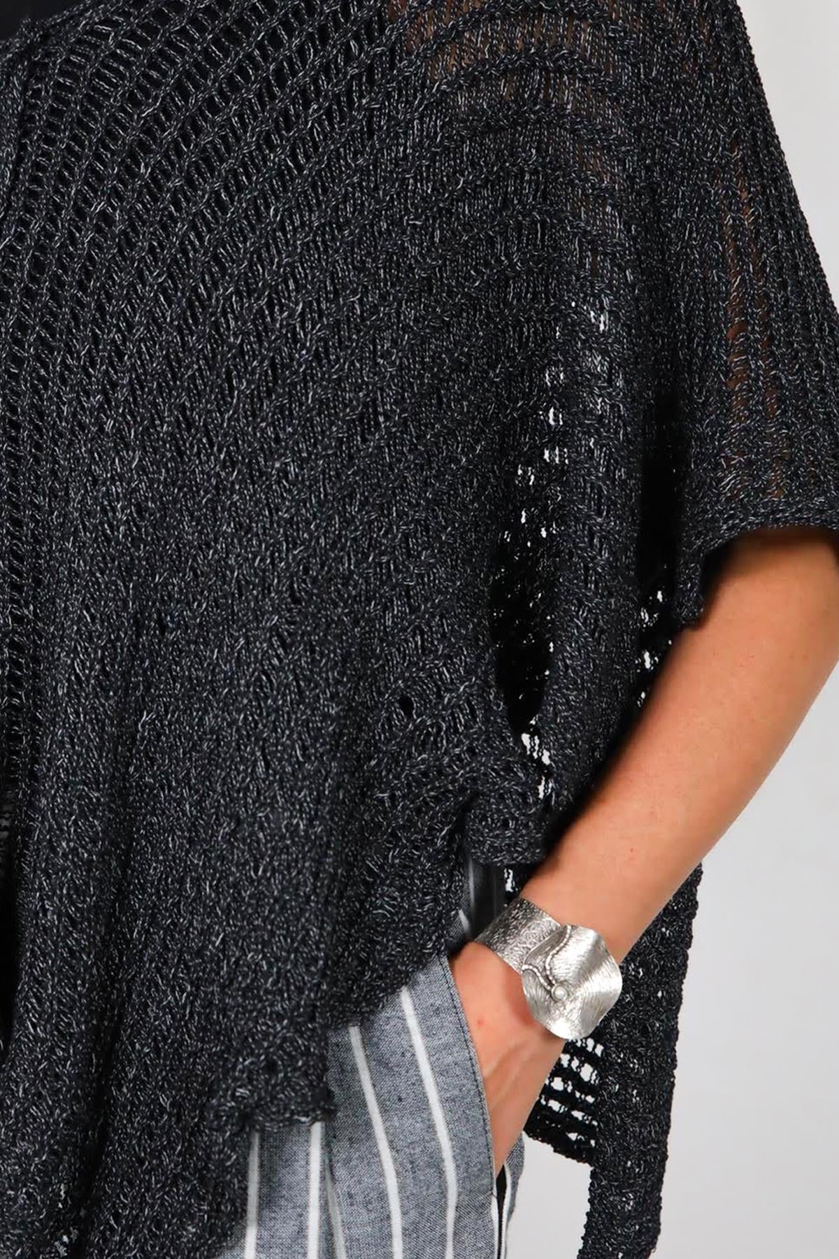 İnci Detaylı Gümüş Kaplama Kelepçe Tasarım Bileklik - Şaman Butik İnci Detaylı Gümüş Kaplama Kelepçe Tasarım Bileklik