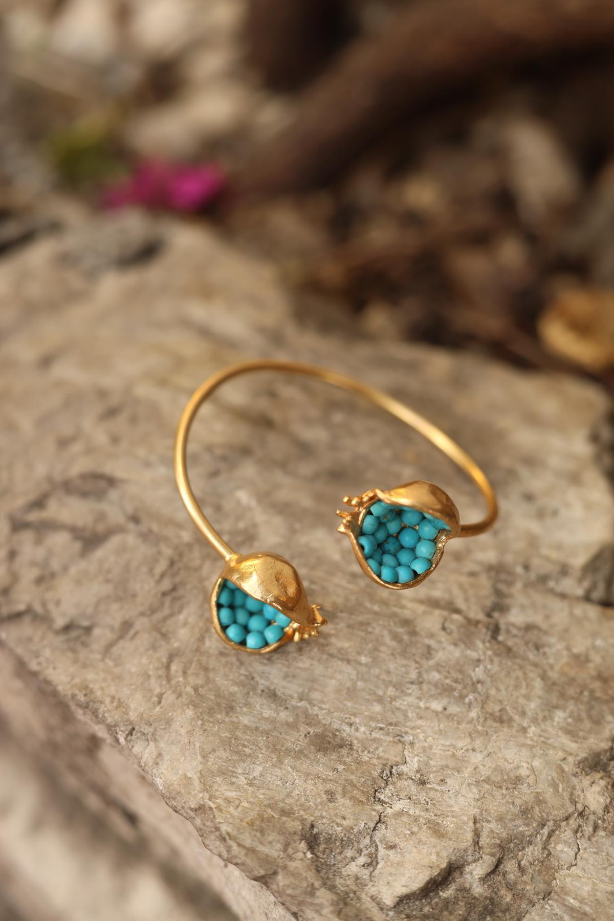 Bronze Natural Stone Design Bracelet