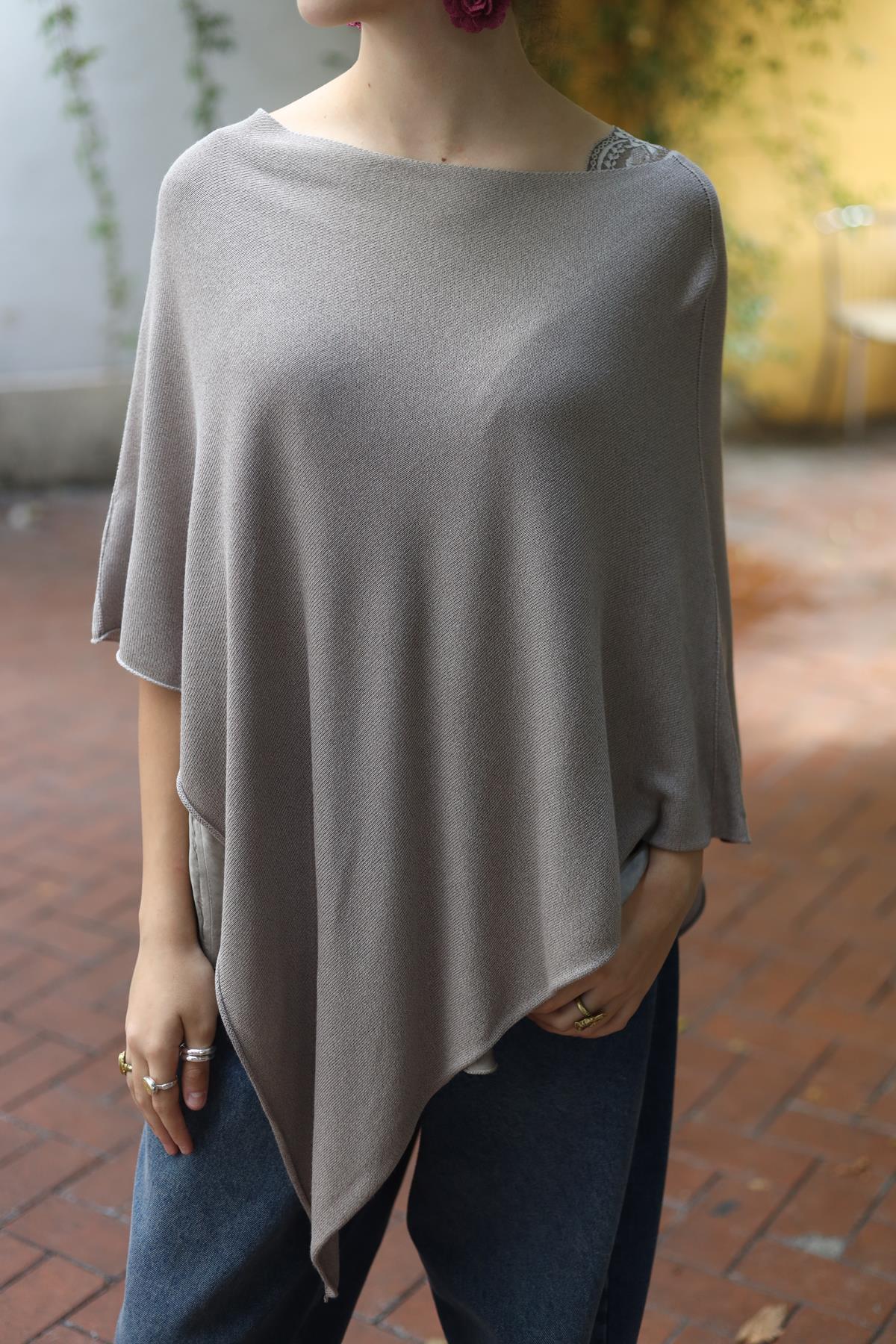 Vizon Rengi Asimetrik Triko Panço