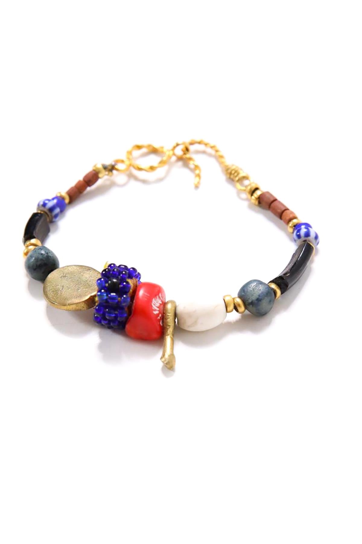 Lapis Taşlı Mercan Bileklik - Şaman Butik Lapis Taşlı Mercan Bileklik