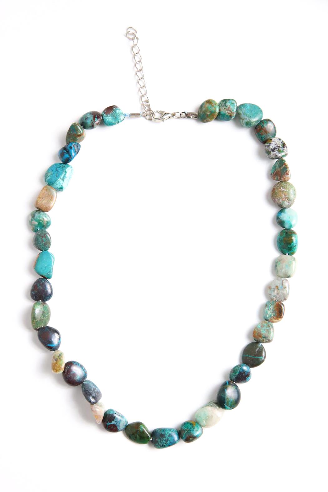 Krizopras Taş Kolye - Şaman Butik Krizopras Taş Kolye