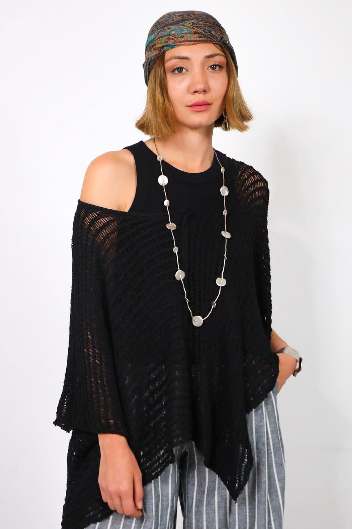  Uzun Gümüş Kaplama Mercimek Tasarım Kolye