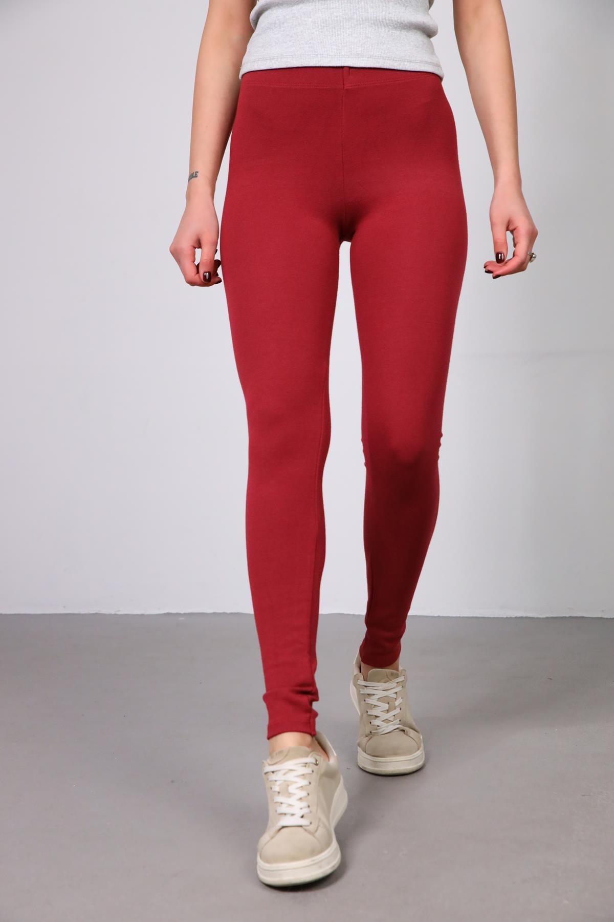 Bordo Basic Tayt - Şaman Butik Bordo Basic Tayt