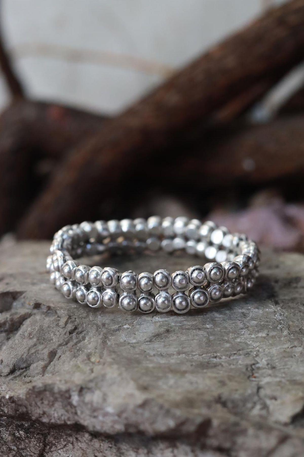 Gümüş Kaplama Toplu Bileklik