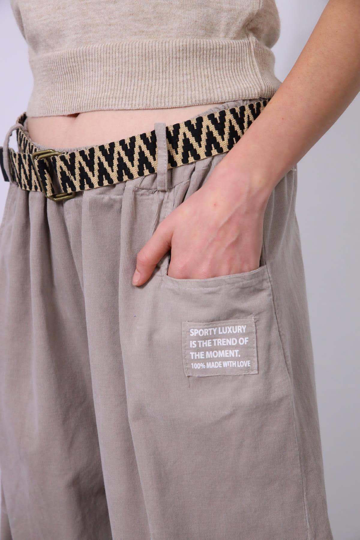 WOMEN'S COTTON BAGGY PANTS