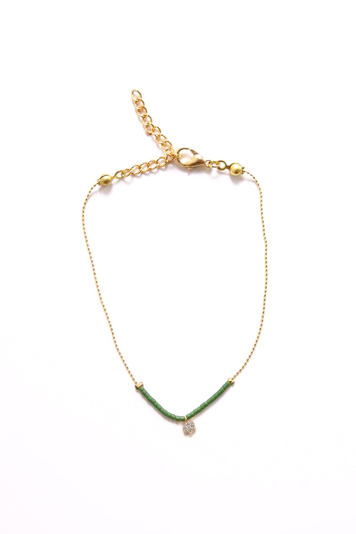  Yeşil Taşlı Halhal