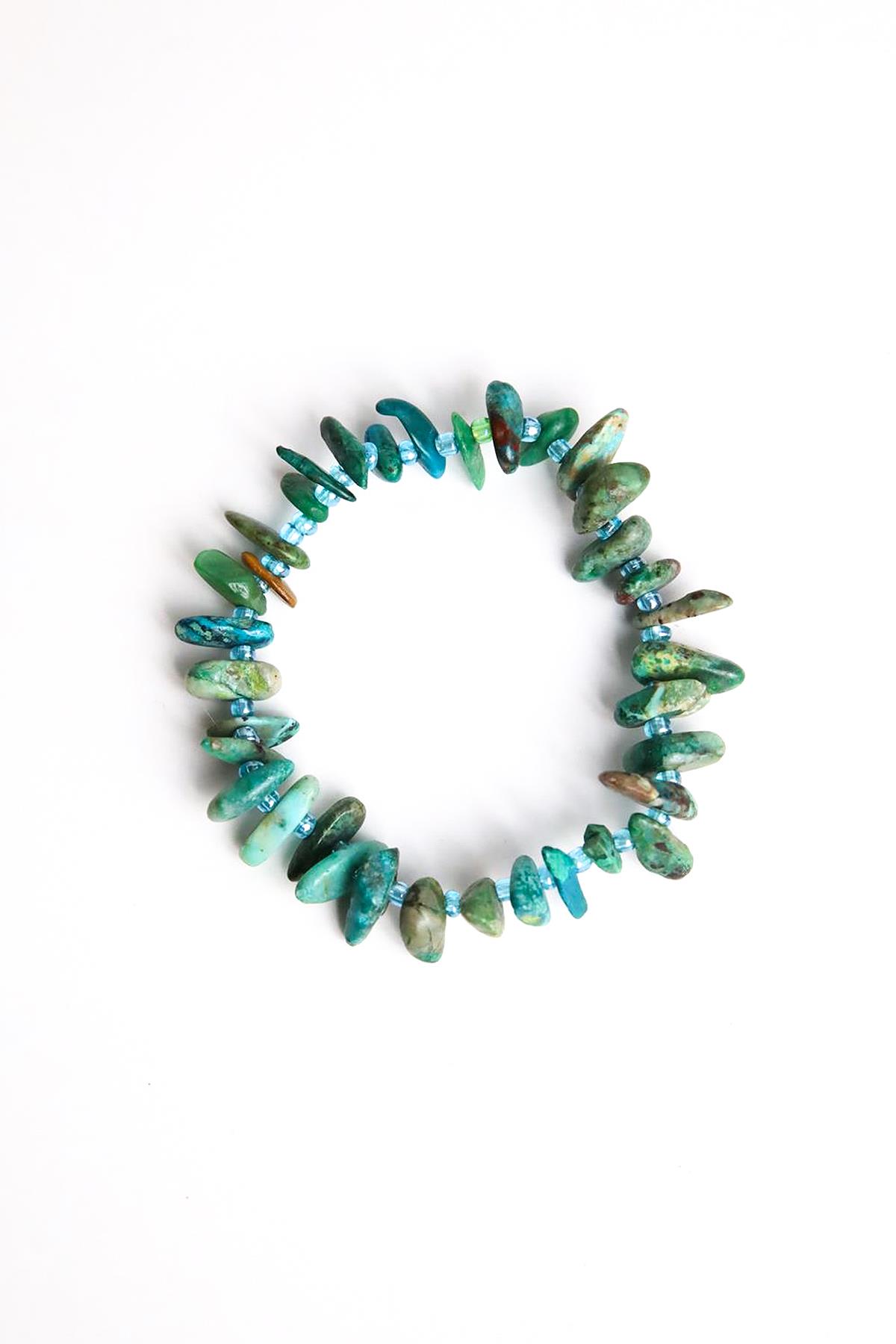 Turkuaz Taşlı Bileklik