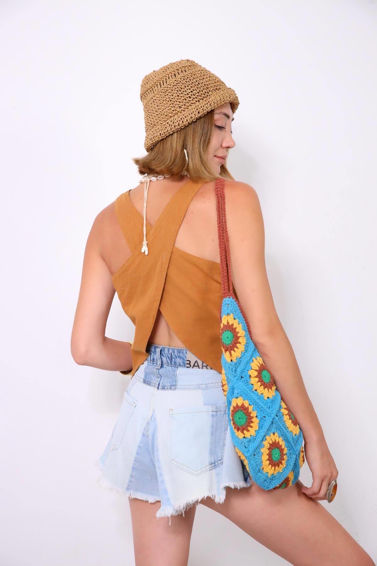 Mustard Albin Blouse - Saman Butik | Shop Online Mustard Albin Blouse