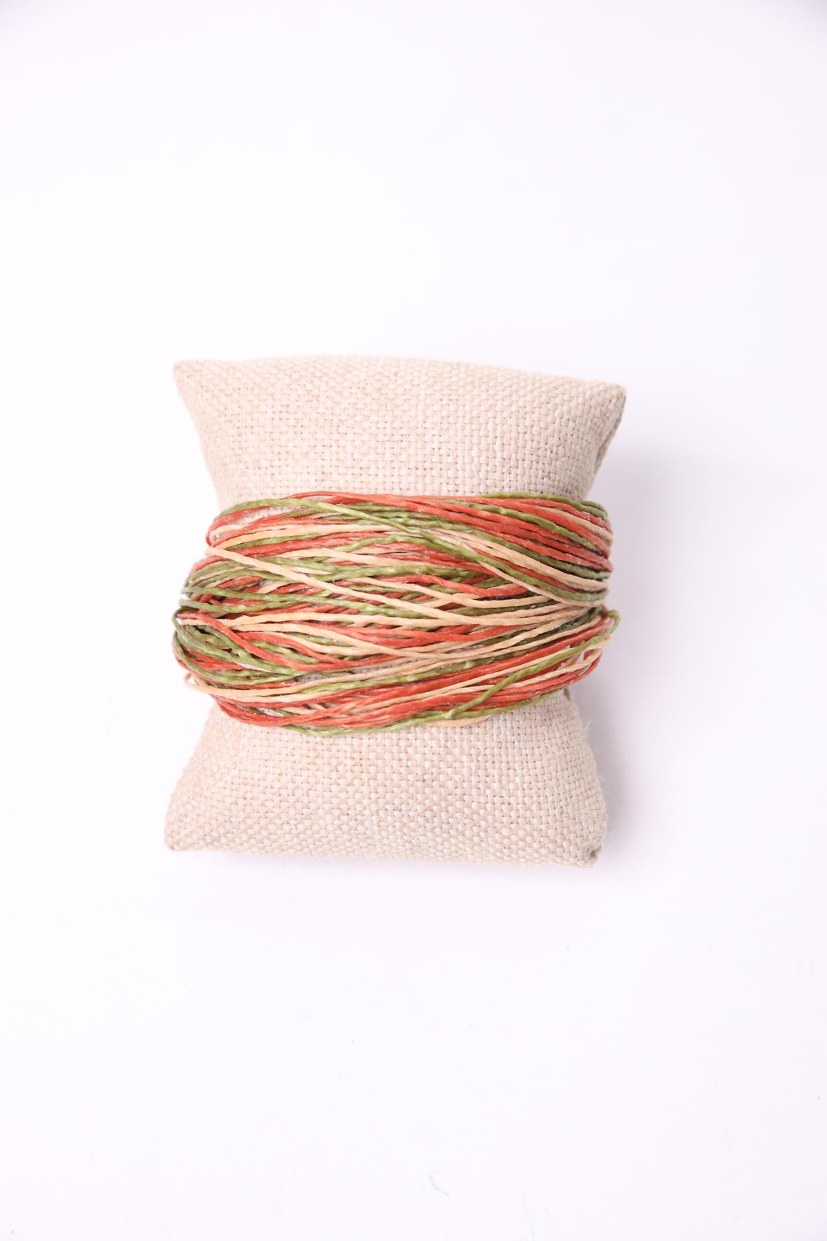 Renkli Çoklu Mumlu İp Bileklik