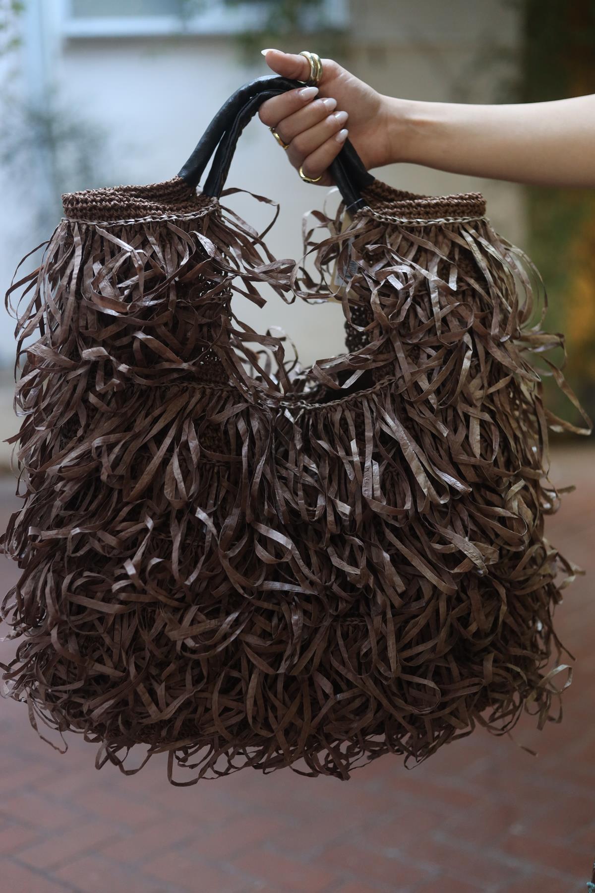 Brown Tasseled Design Bag