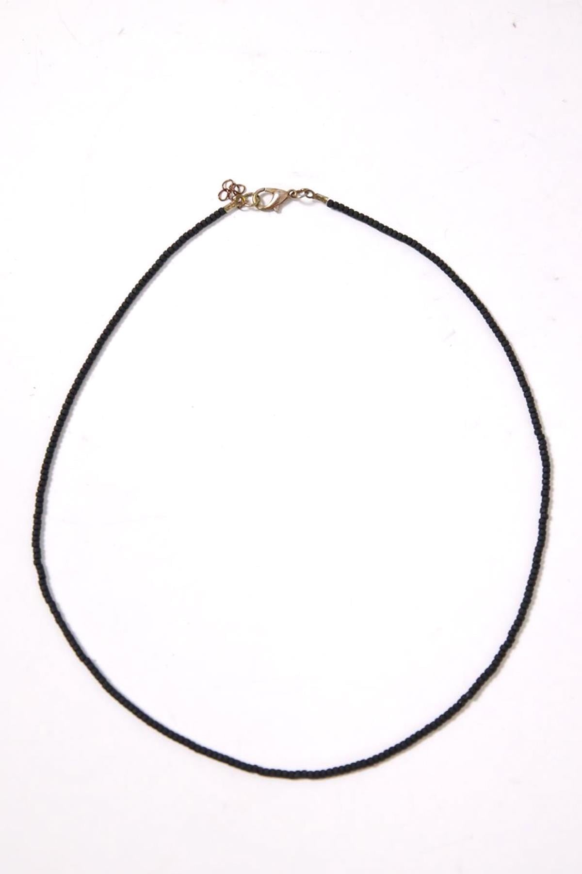 Siyah Taşlı Kolye - Şaman Butik Siyah Taşlı Kolye