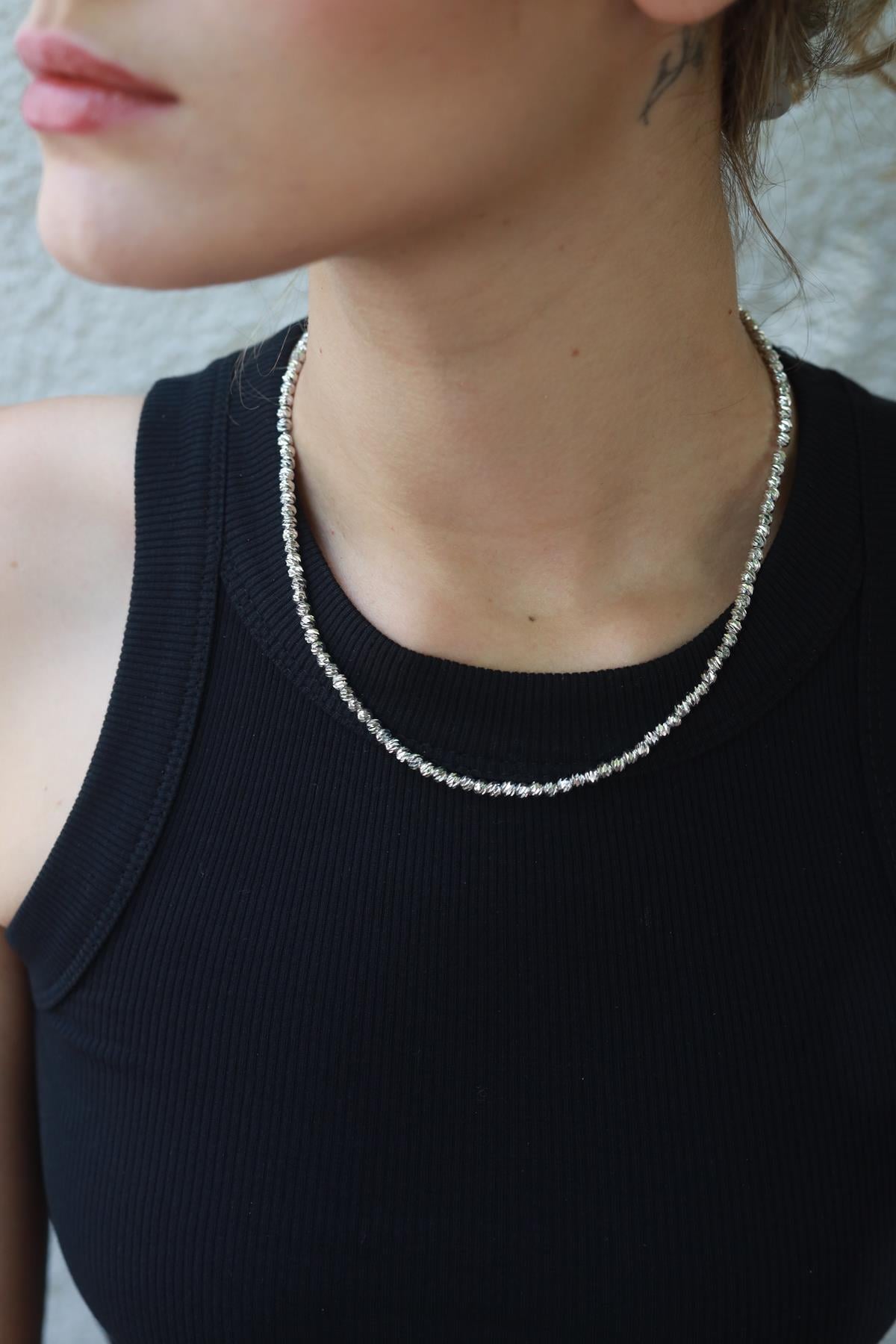 Kaplama Boncuklu Tasarım Kolye