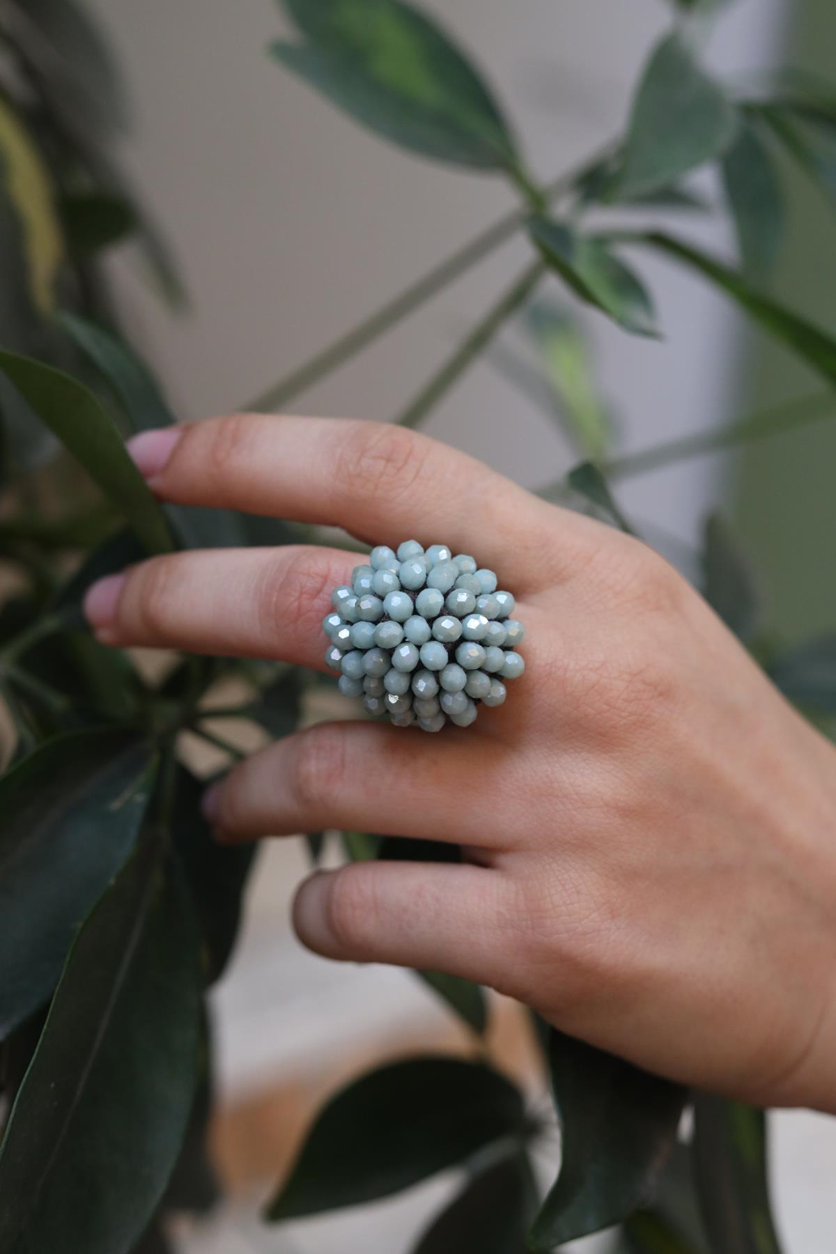 Crystal Knitted Ring
