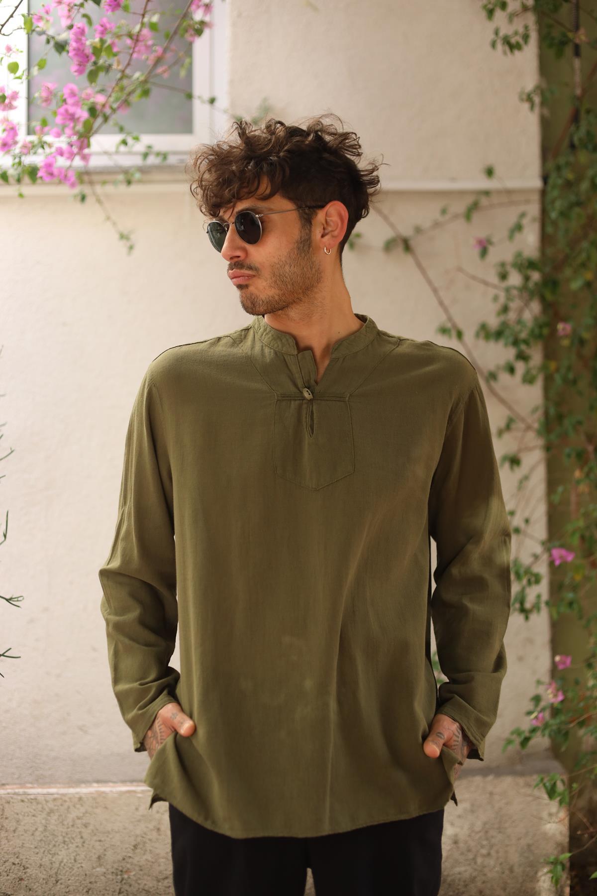Khaki Men's Shirt