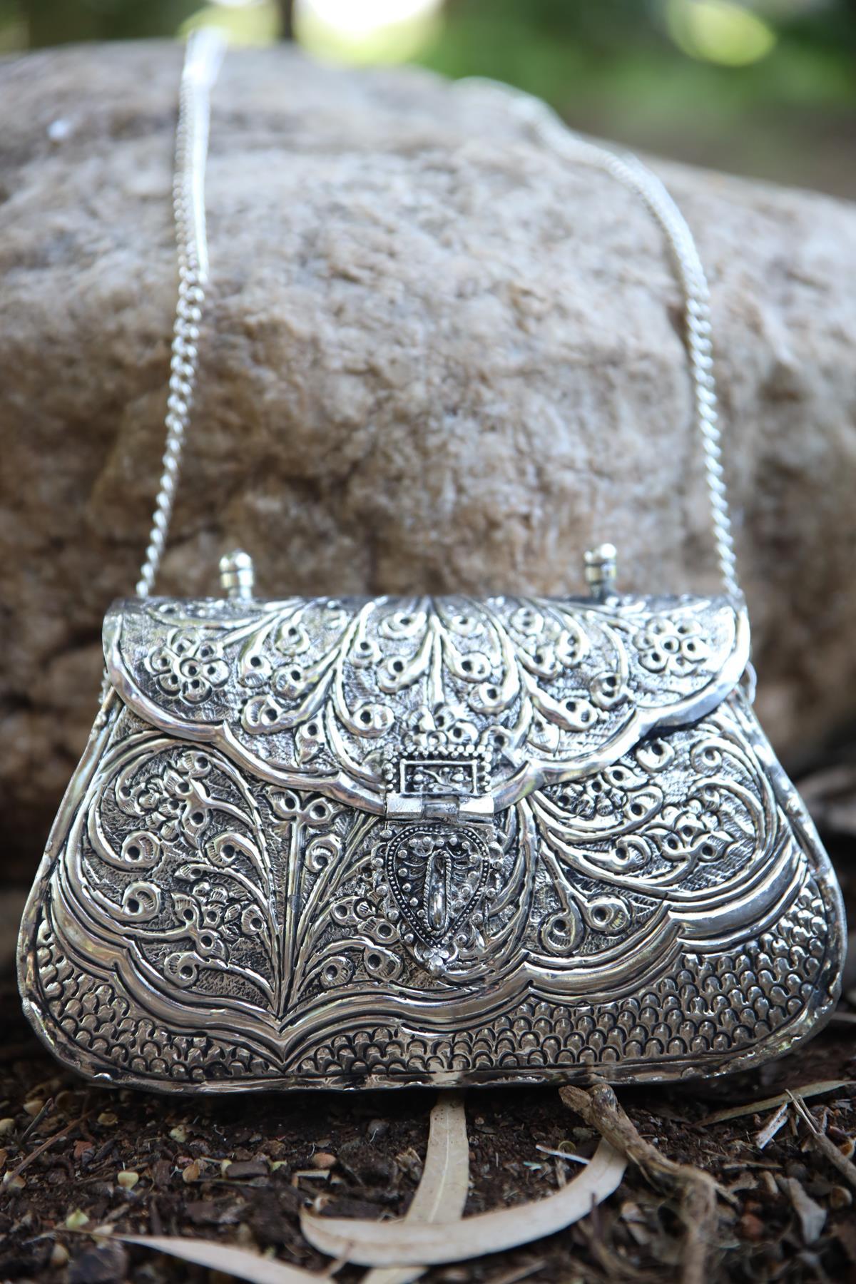 Silver Color Design Bag