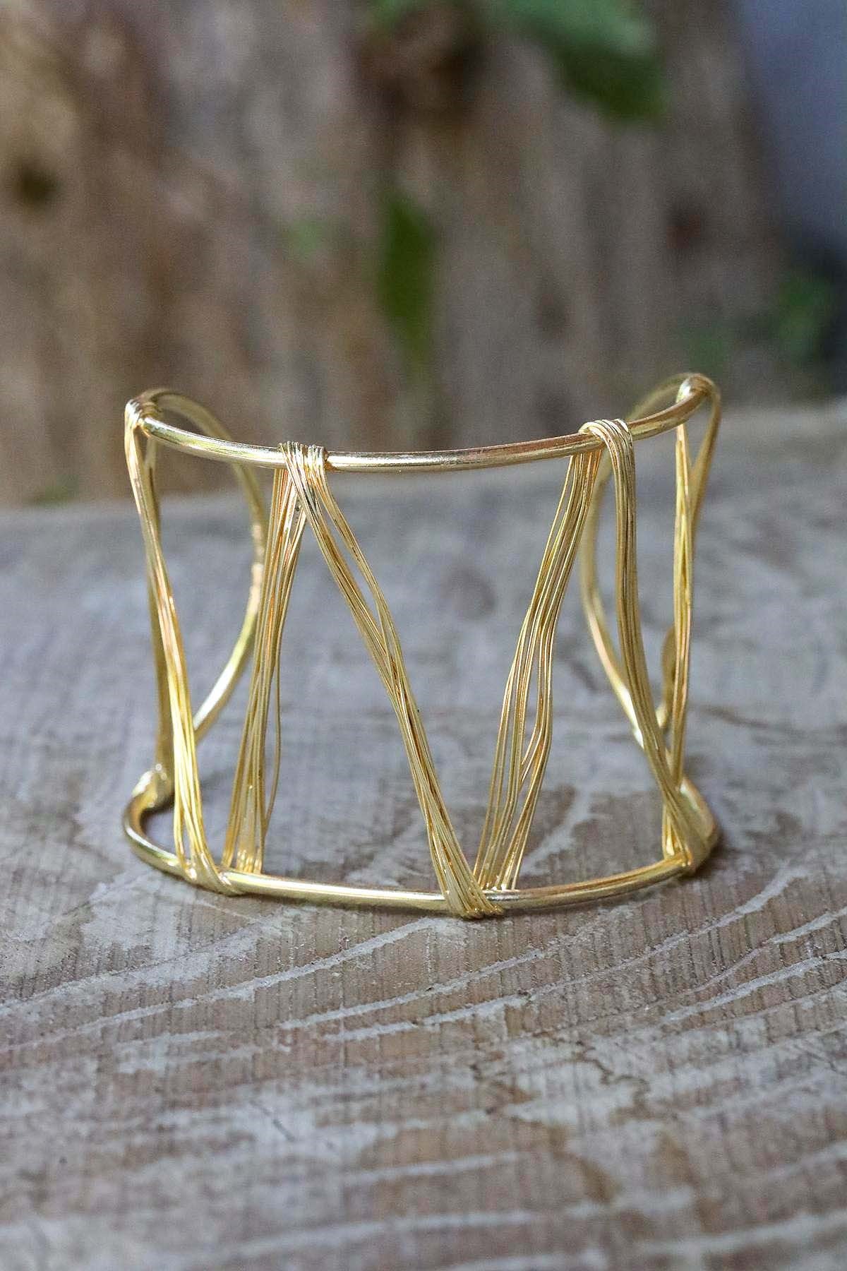Gold Renk Tel Bileklik