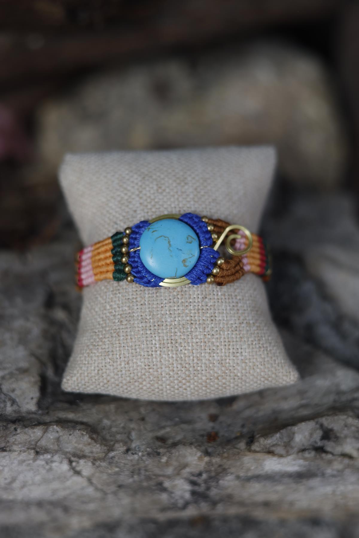 Turquoise Natural Stone Design Bracelet
