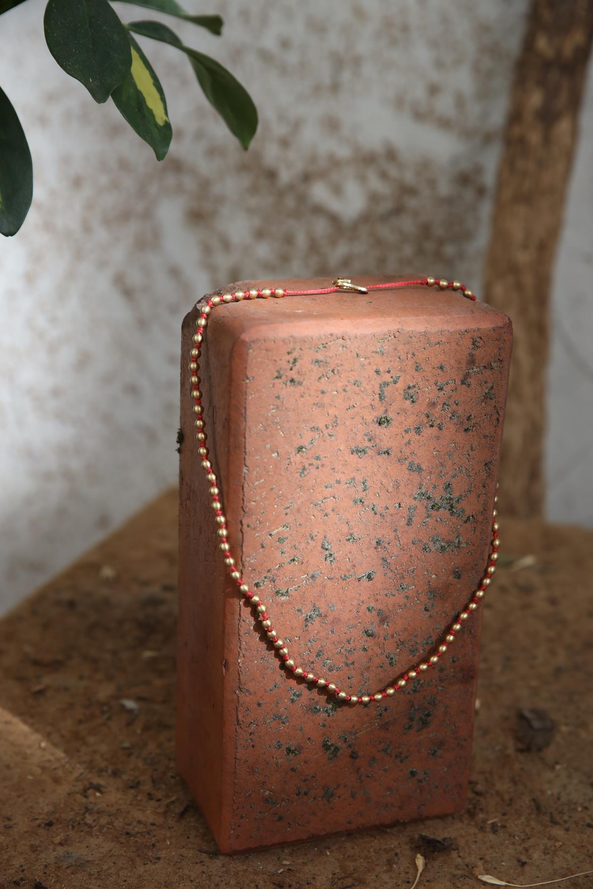 Bronze Bead Detail Handmade Design Necklace