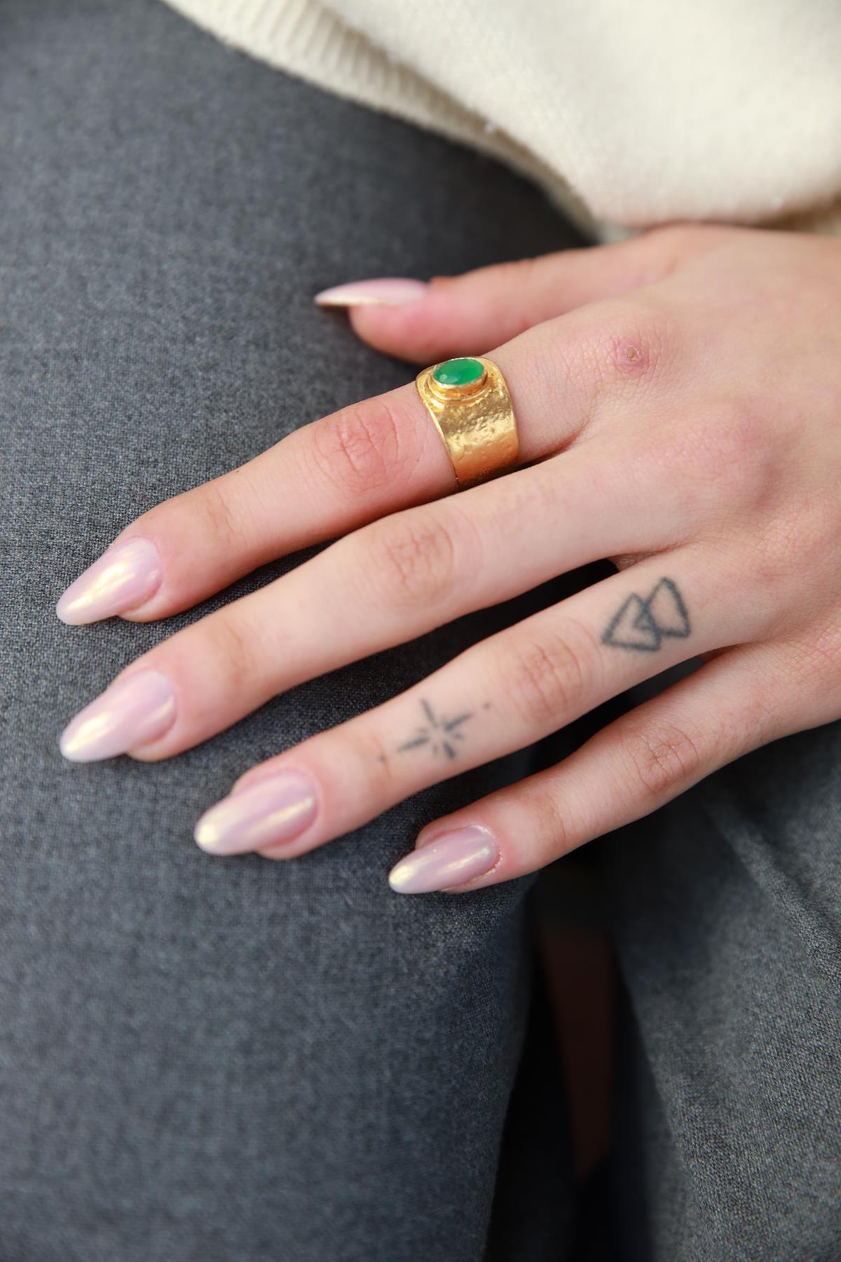 Yeşil Taşlı Yüzük