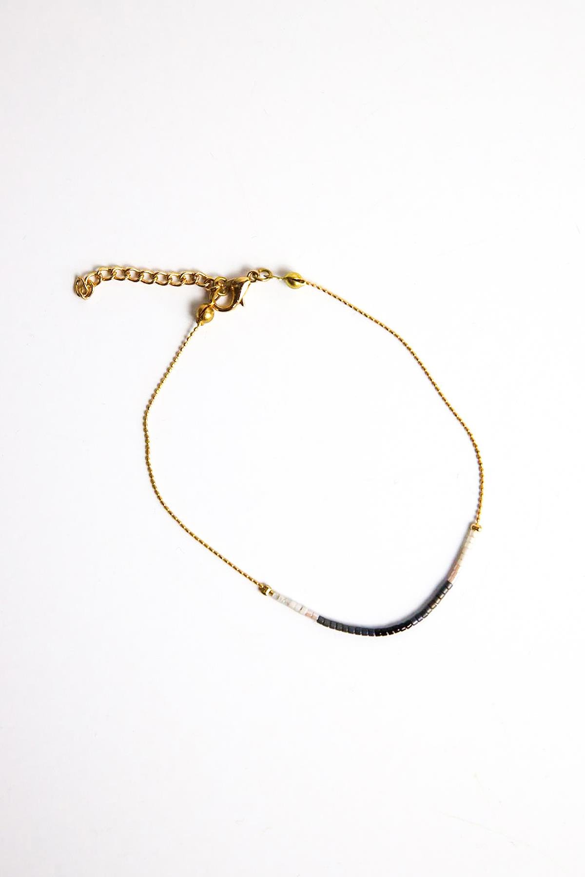  Renkli Taş Detaylı Halhal