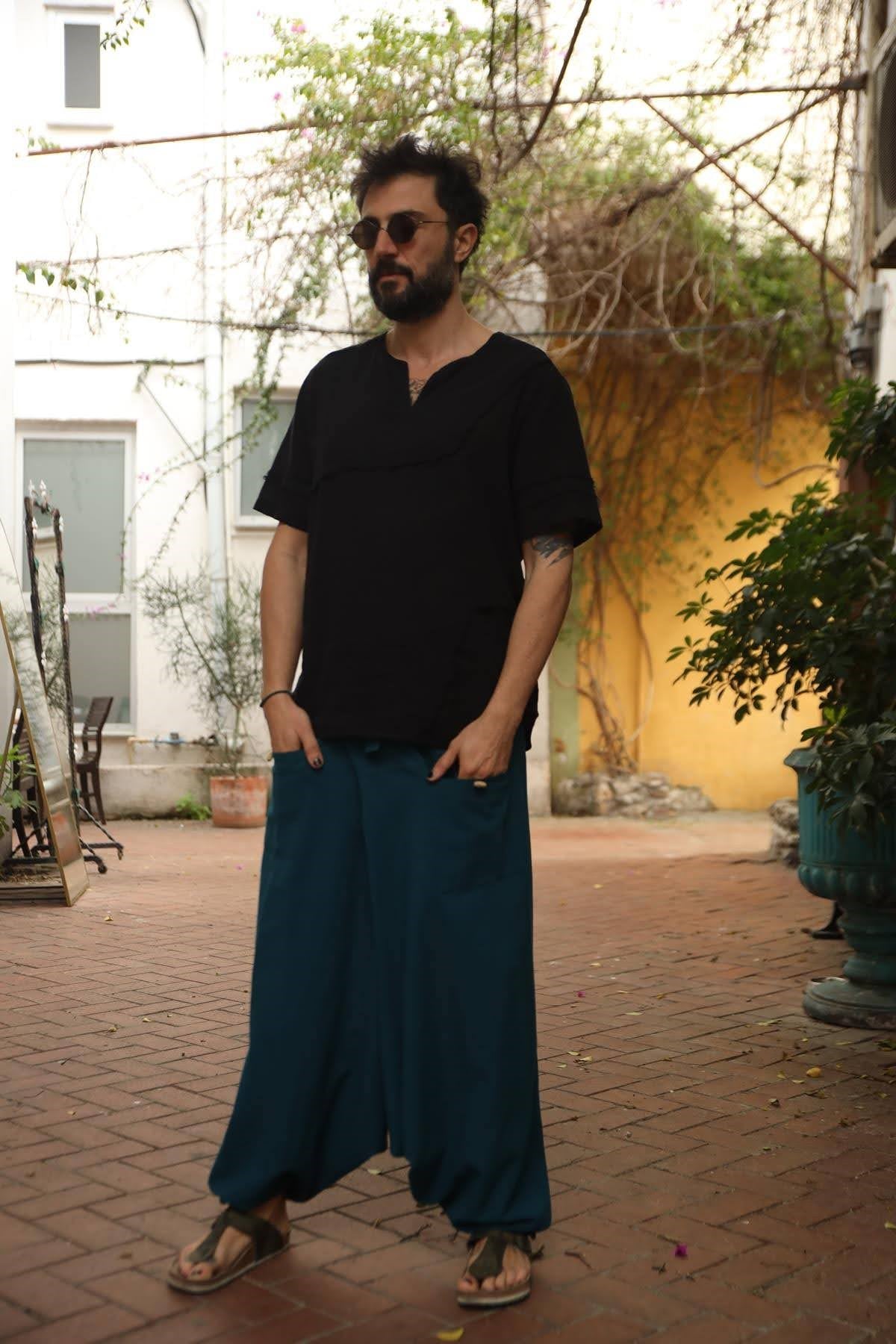 Petrol Mavisi Balıkçı Şalvar