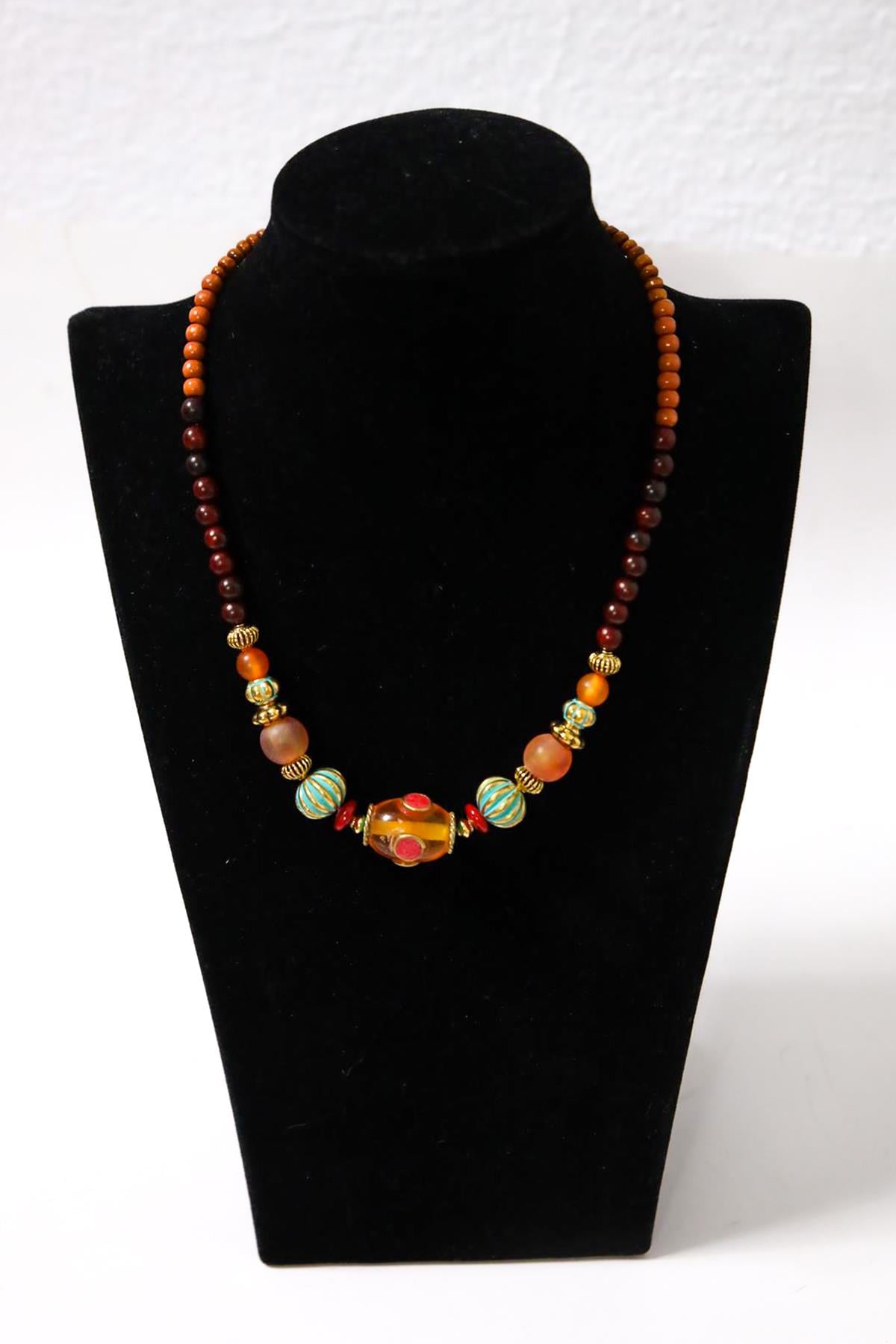 Ahşap Reçine Kolye - Şaman Butik Ahşap Reçine Kolye