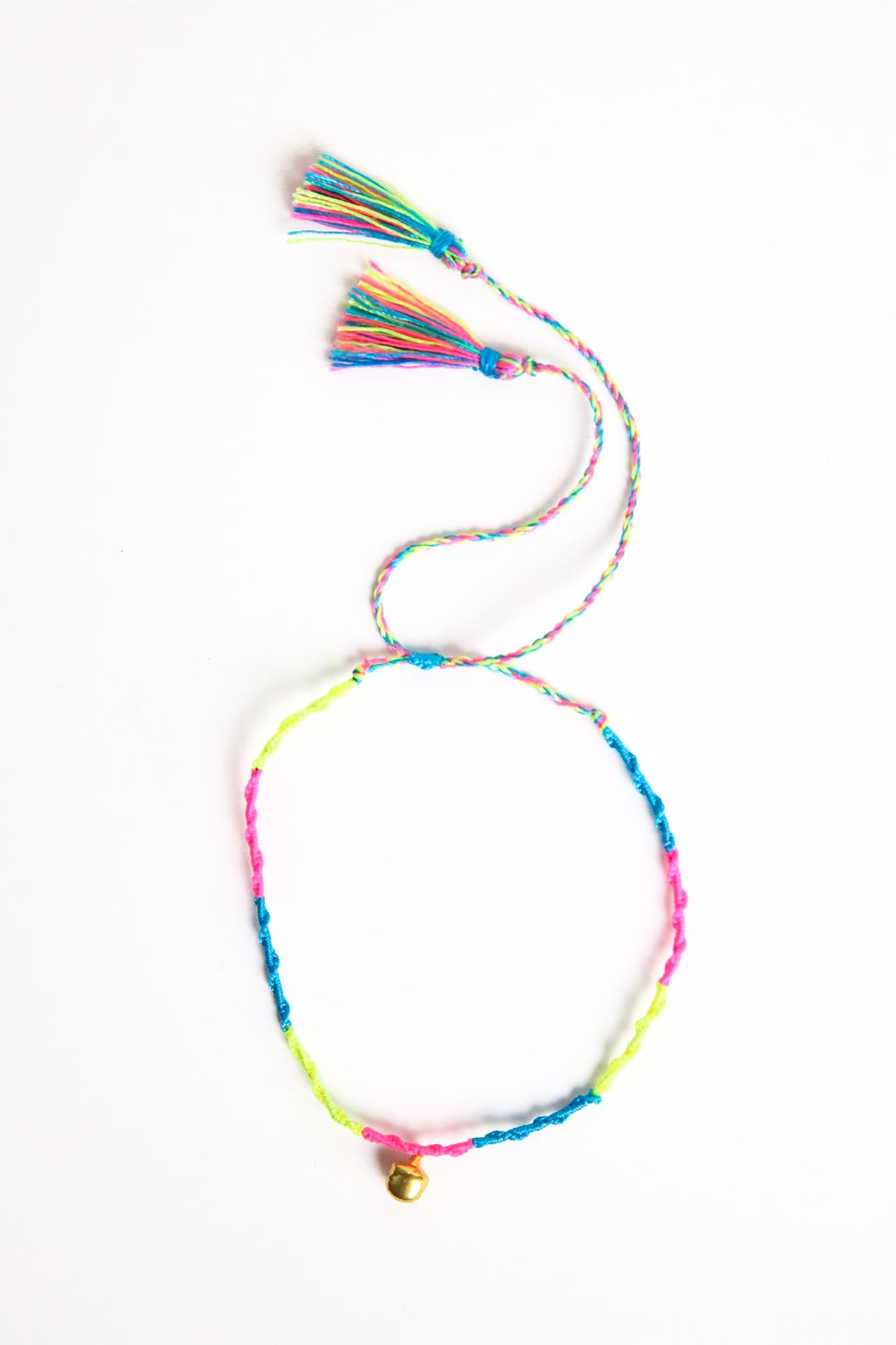  Renkli Ayarlanabilir Tasarım İp Bileklik