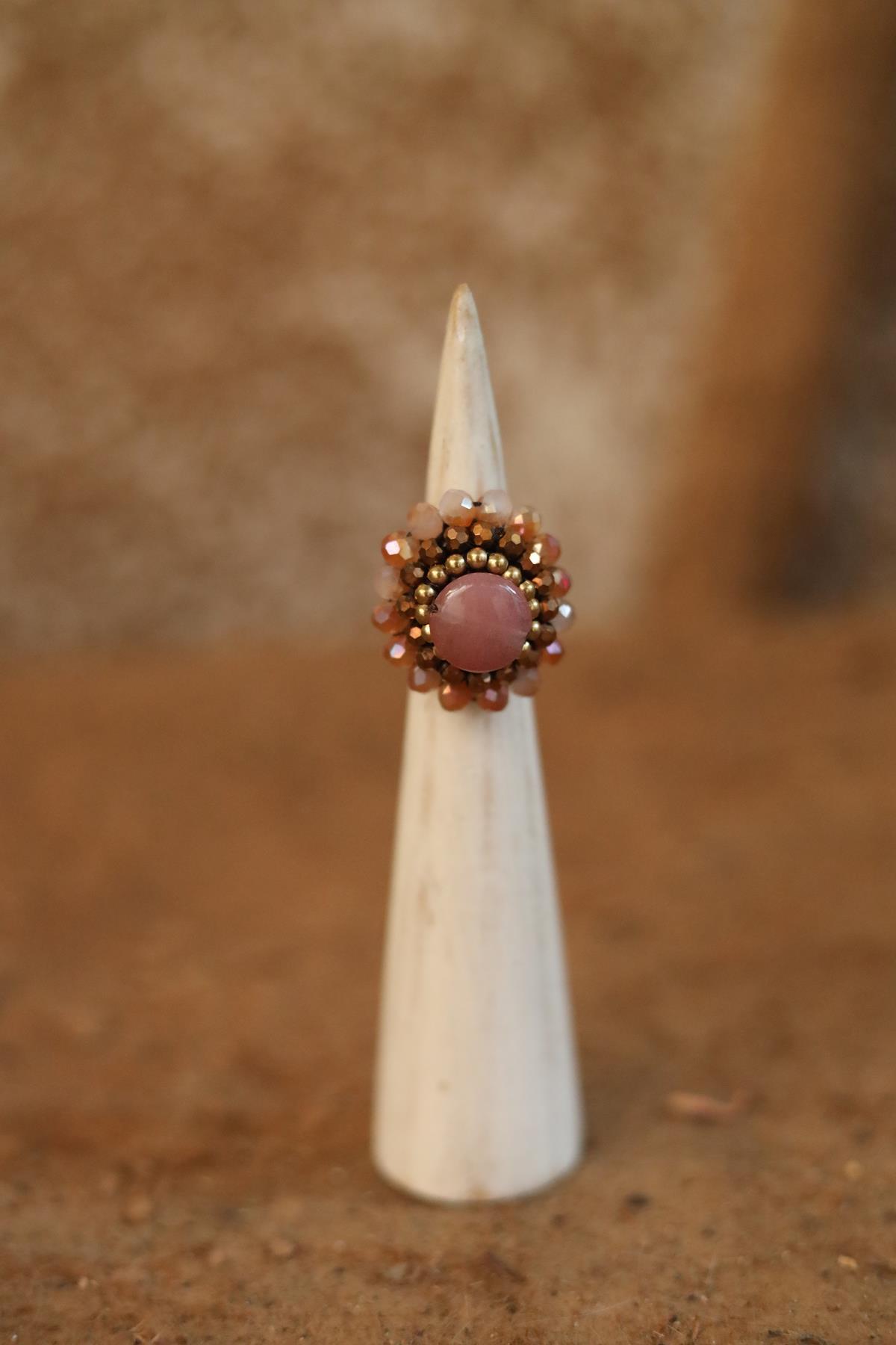 Crystal Knitted Ring