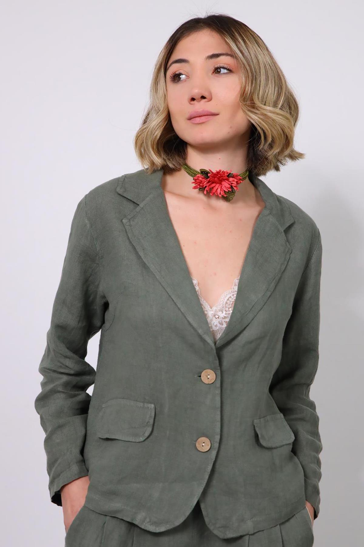 El Yapımı İğne Oyası Kolye - Şaman Butik El Yapımı İğne Oyası Kolye