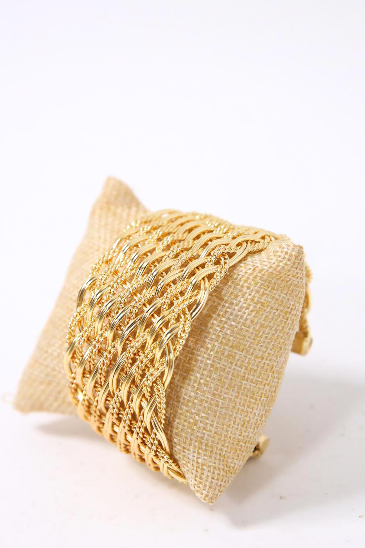 Örme Tasarım Kelepçe Tasarım Bileklik - Şaman Butik Örme Tasarım Kelepçe Tasarım Bileklik