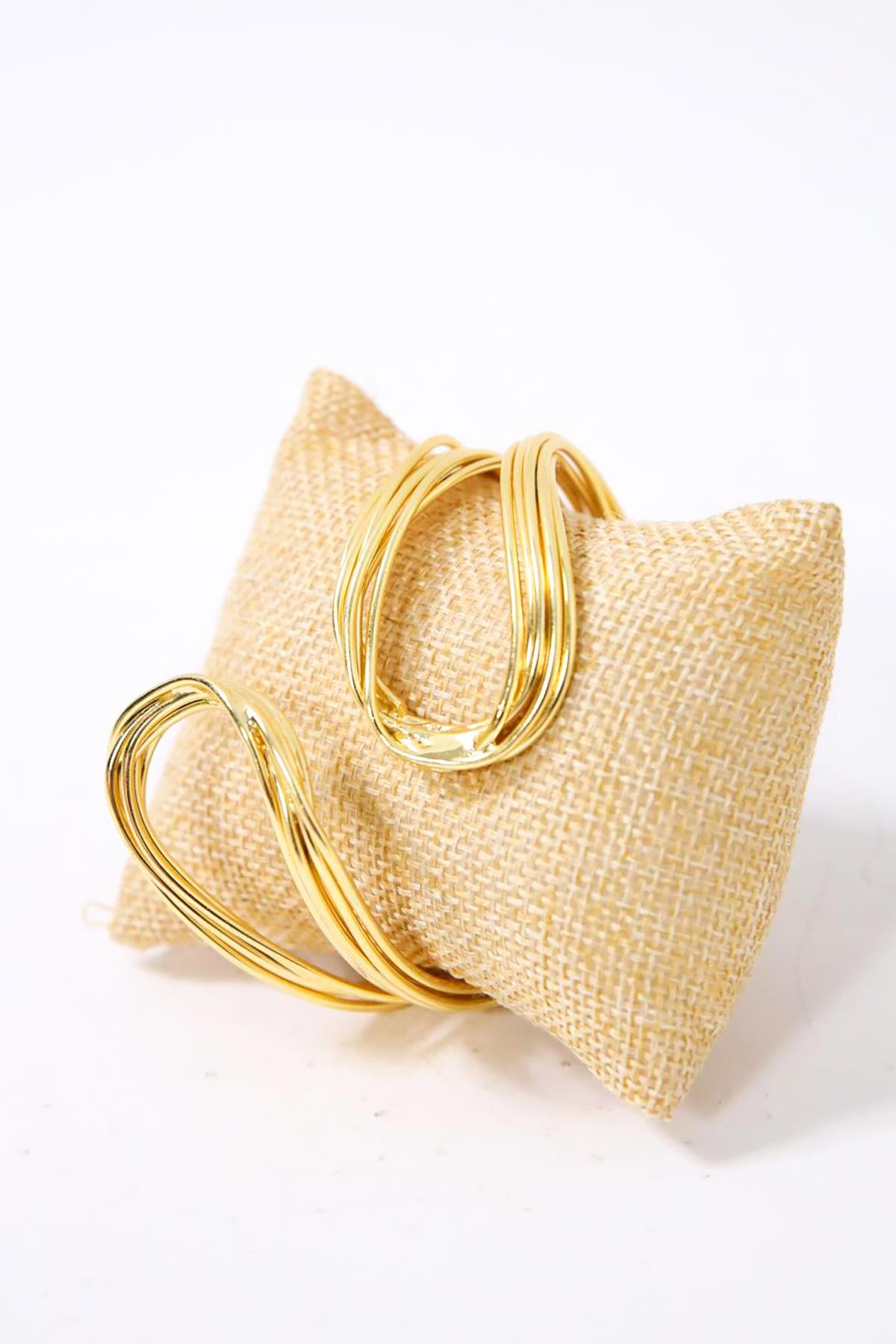 İnce Tek Görünümlü Altın Kaplama Bileklik - Şaman Butik İnce Tek Görünümlü Altın Kaplama Bileklik